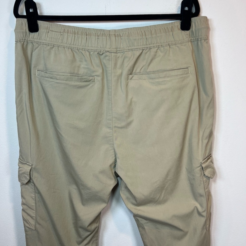 Pacsun Performance Athletic Slim Cargo Pants Tan Pull On Tapered Hiking Mens XL - Picture 9 of 15